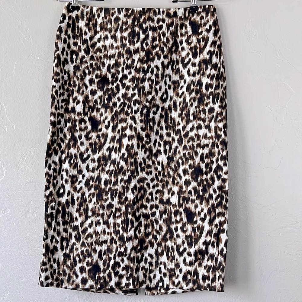 SoCa by St John Leopard Pencil Skirt